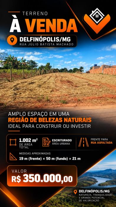 Terreno - Venda - Morada dos Sonhos - Delfinópolis - MG